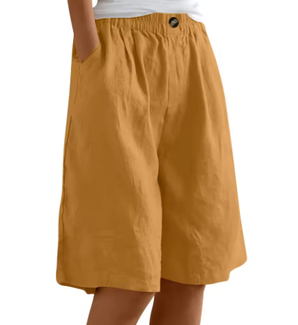 Pantaloni Corti Donna Casual Estivi Comodi per Giornate Calde 12