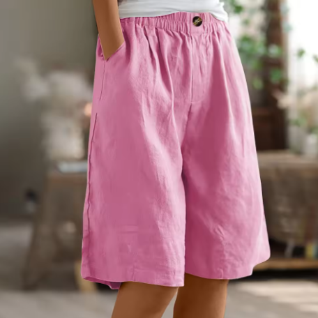 Pantaloni Corti Donna Casual Estivi Comodi per Giornate Calde 4