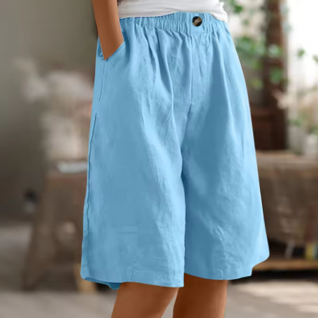 Pantaloni Corti Donna Casual Estivi Comodi per Giornate Calde 6