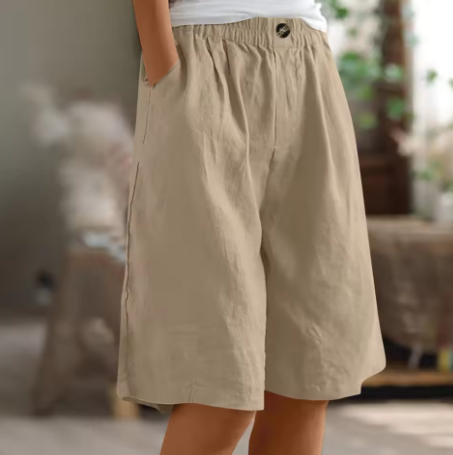 Pantaloni Corti Donna Casual Estivi Comodi per Giornate Calde 7