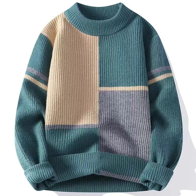 Maglione Uomo Casual Traspirante Vestibilità Regular
