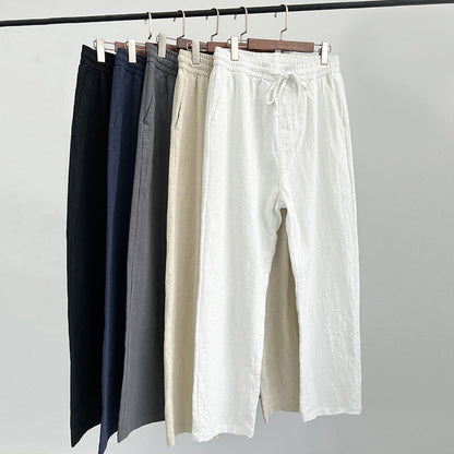 Pietro | Uomo Pantaloni Dritti Vita Elastica Coulisse Leggeri