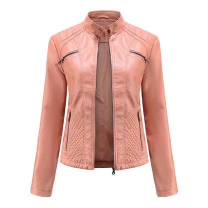 Giacca Donna in Pelle Stile Elegante Classico