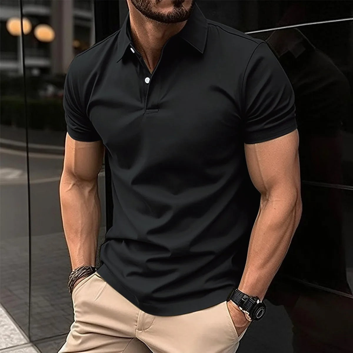 Polo Uomo Manica Mezza con Colletto e Bottoni - Brentozzi