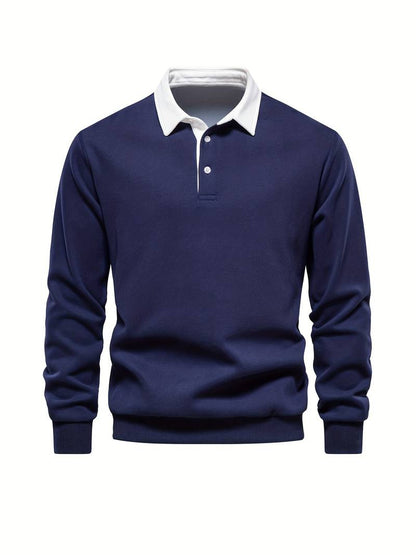 Polo Uomo Colletto Classico Mezza Patta Manica Lunga - Brentozzi