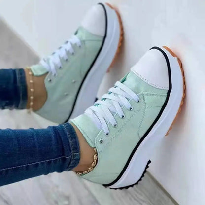 Prodotti contraffatti 26/11/2025 Sneakers casual da donna comode con lacci in tela 5