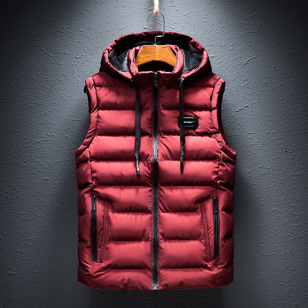 Smanicato Imbottito Uomo con Cappuccio Leggero Caldo - Brentozzi