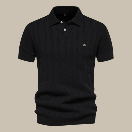 Polo Uomo Maglia Strutturata con Bottoni - Brentozzi