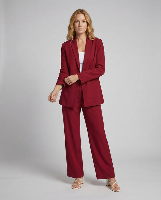 Tailleur Donna Pantaloni Larga Vestibilità Elegante - Brentozzi
