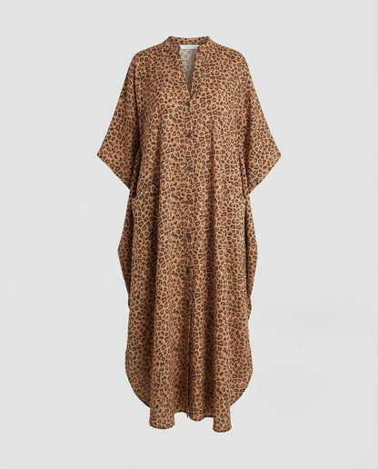Kaftano Maxi Donna con Tasche Comodo