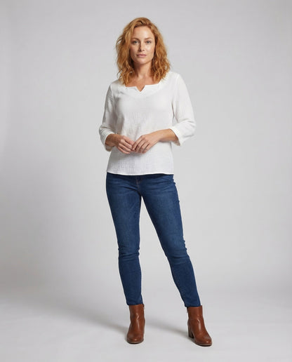 Camicia Donna in Garza di Cotone Regular Fit - Brentozzi