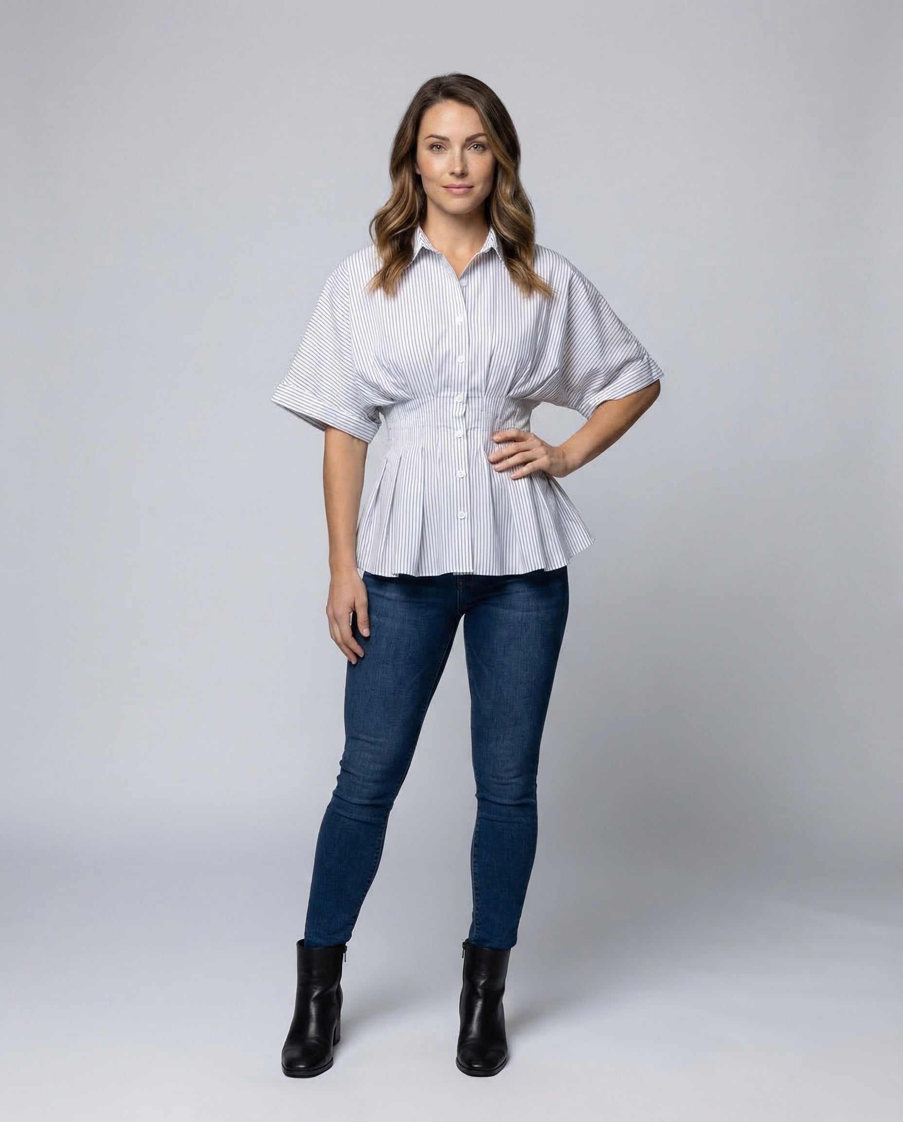 Blusa Donna Aderente Manica Pipistrello - Brentozzi