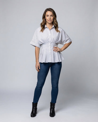 Blusa Donna Aderente Manica Pipistrello - Brentozzi