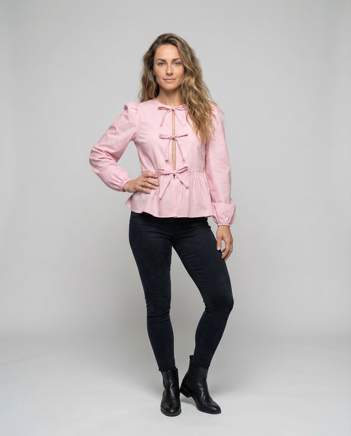 Blusa Donna in Viscosa Fantasia Animalier Slim - Brentozzi