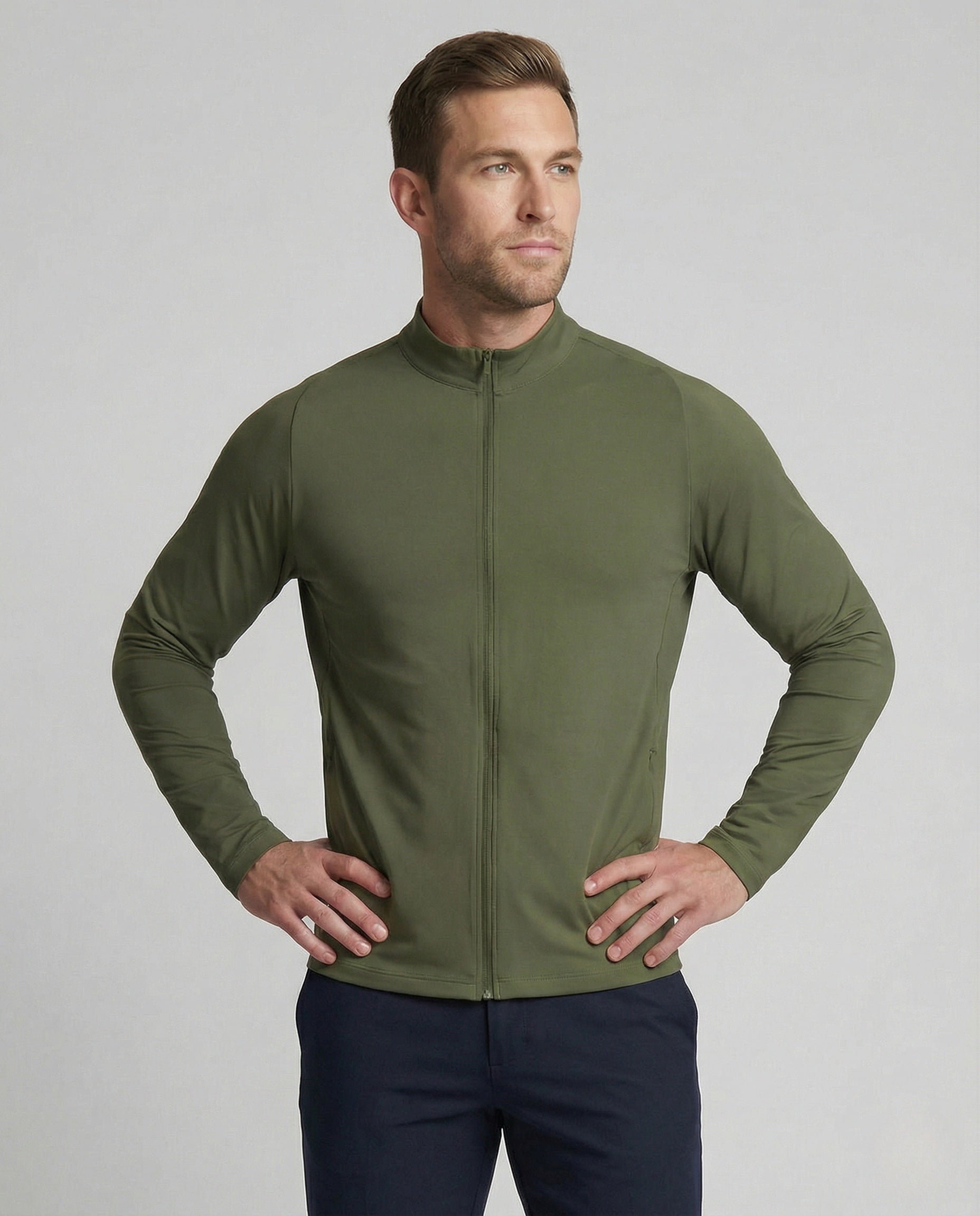 Giacca Running Uomo Stretch Vestibilità Slim - Brentozzi