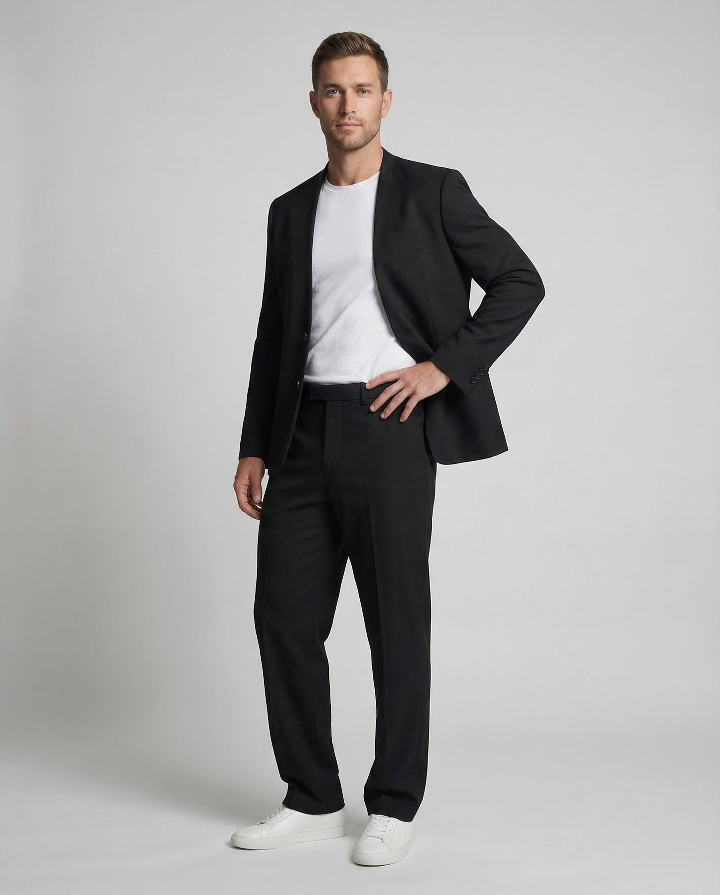 Completo Uomo Giacca e Pantaloni con Pieghe Vita Elasticata - Brentozzi