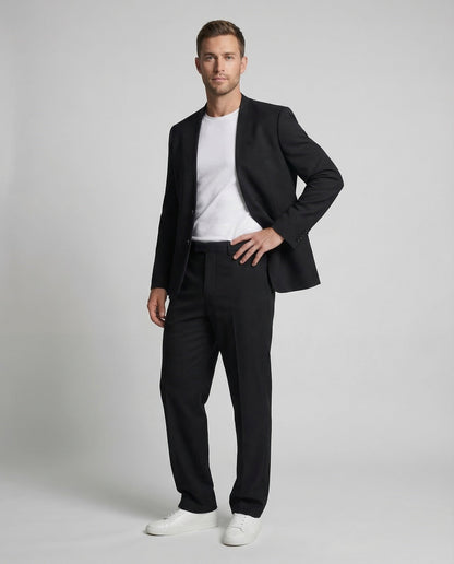 Completo Uomo Giacca e Pantaloni con Pieghe Vita Elasticata - Brentozzi
