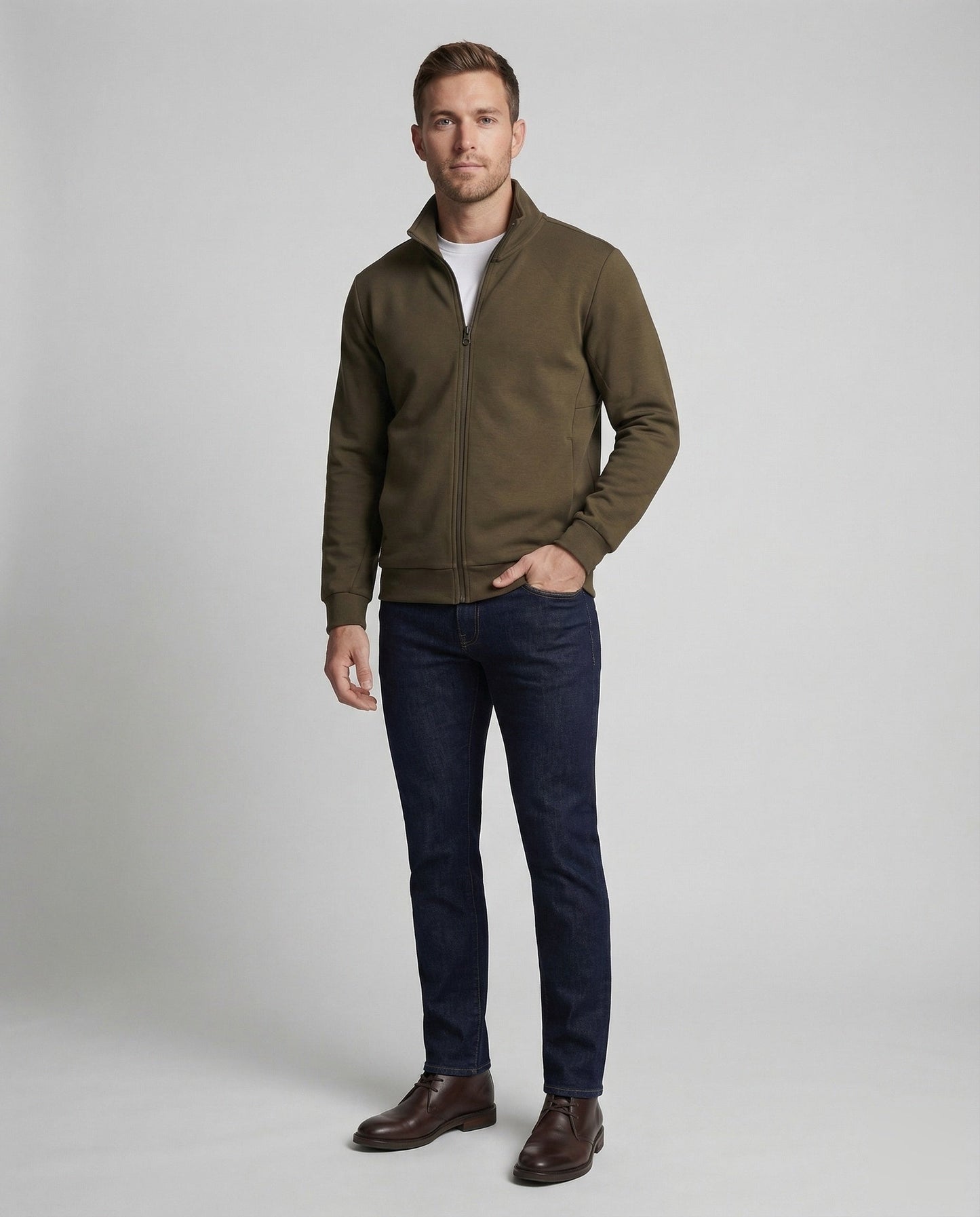 Felpa Uomo con Collo Alto Stile Moderno - Brentozzi