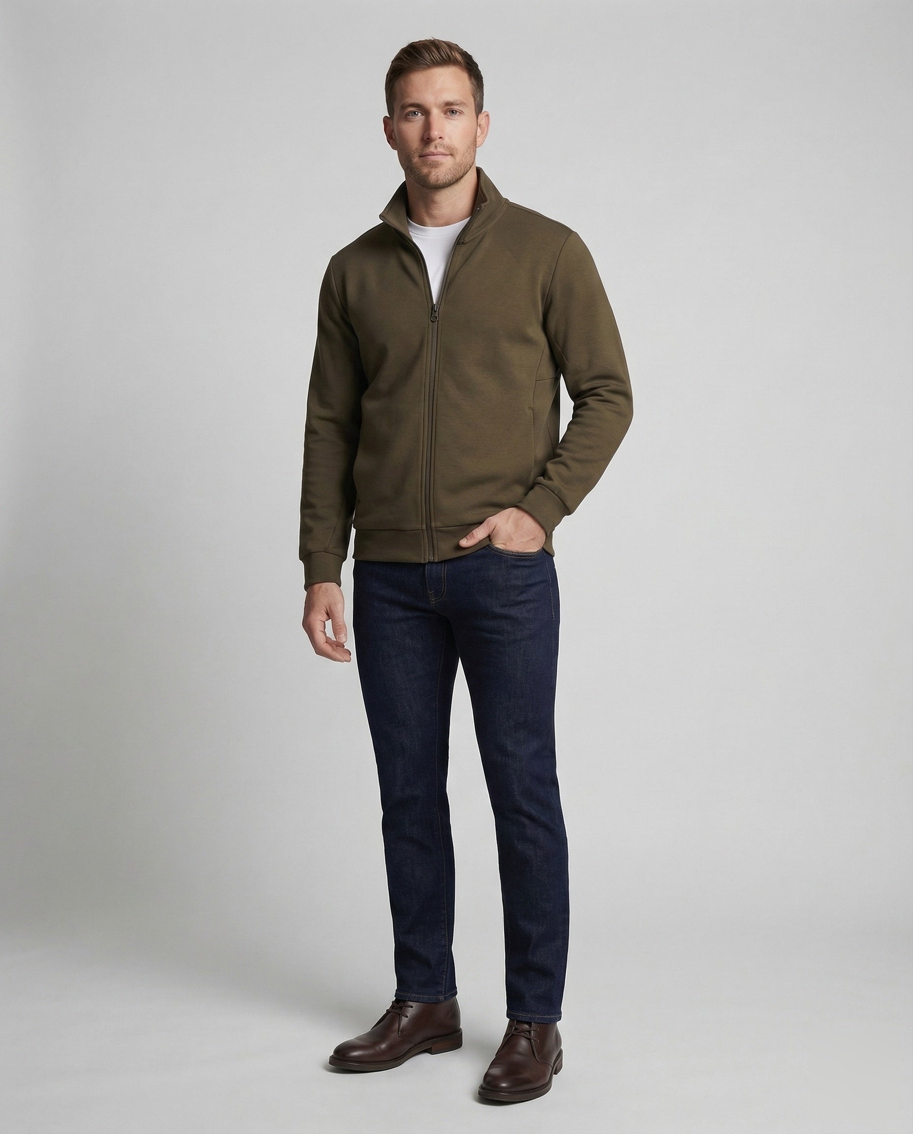 Felpa Uomo con Collo Alto Stile Moderno - Brentozzi