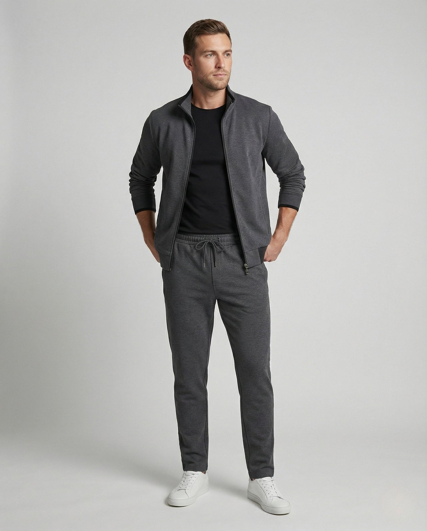 Completo Uomo in Jersey con Pantaloni Jogging Vestibilità Comoda - Brentozzi