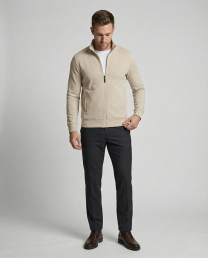 Cardigan Uomo in Felpa con Zip - Brentozzi