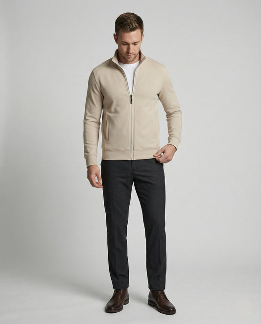 Cardigan Uomo in Felpa con Zip - Brentozzi