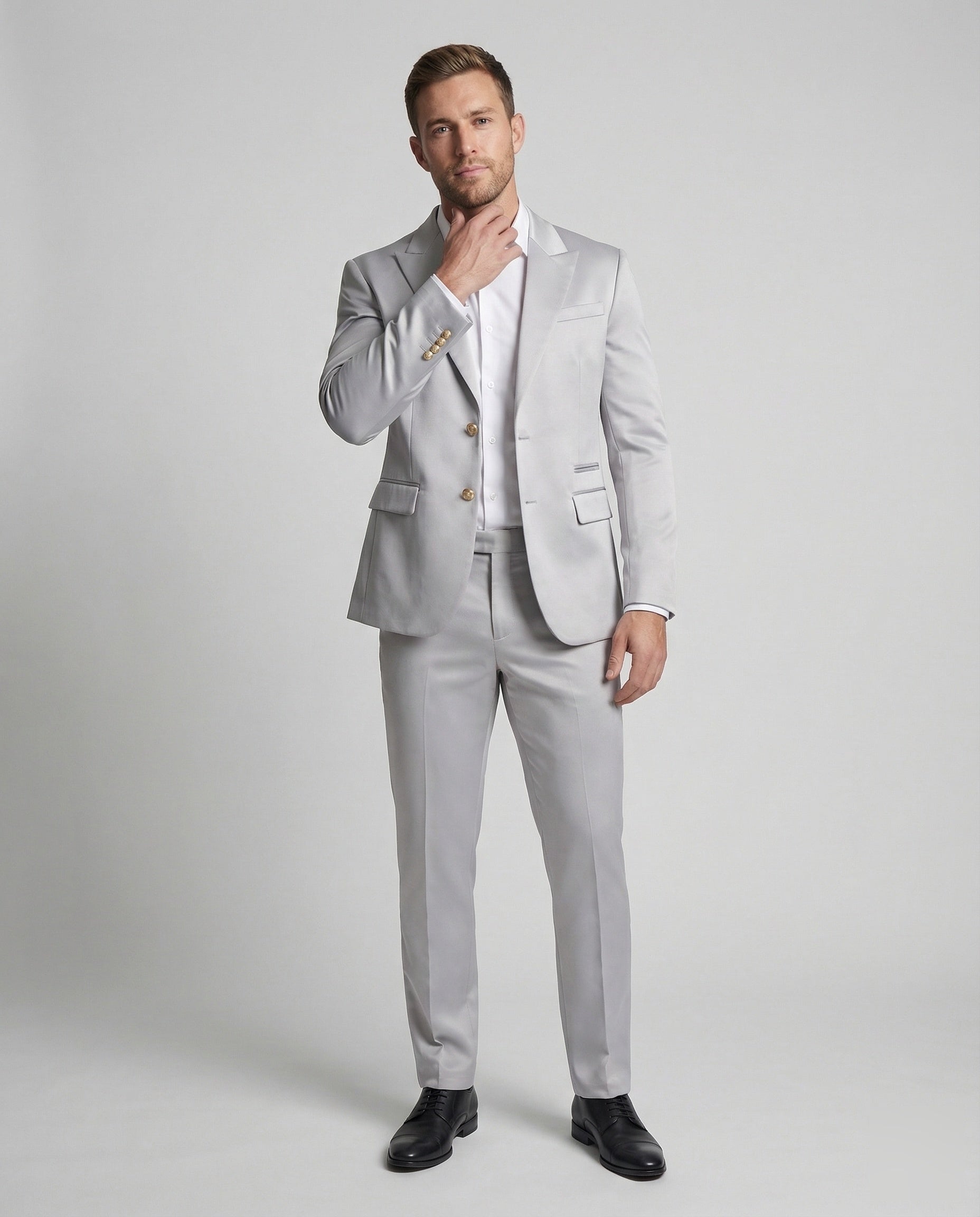 Completo Uomo in Misto Lana Stretch Vestibilità Slim - Brentozzi