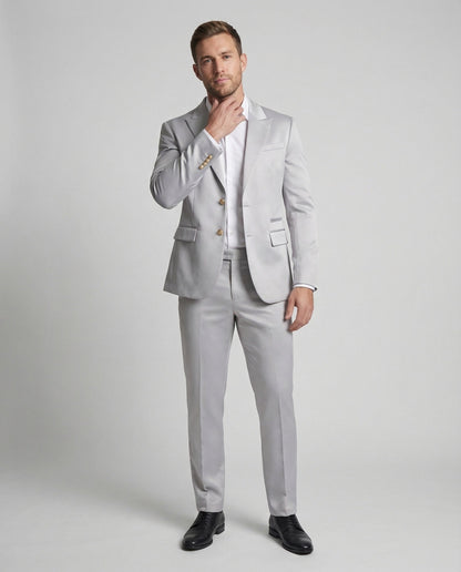 Completo Uomo in Misto Lana Stretch Vestibilità Slim - Brentozzi