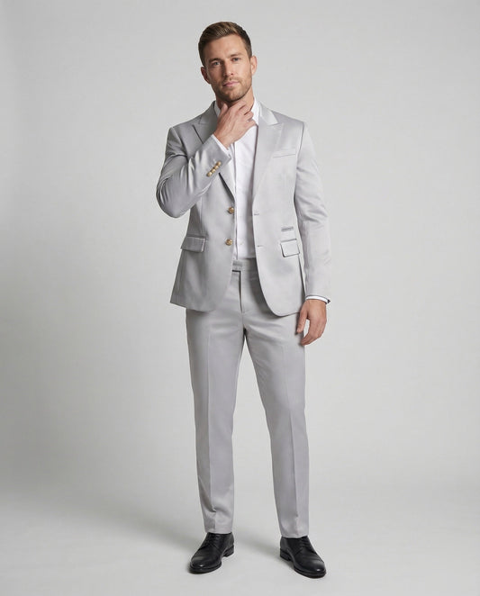 Completo Uomo in Misto Lana Stretch Vestibilità Slim - Brentozzi