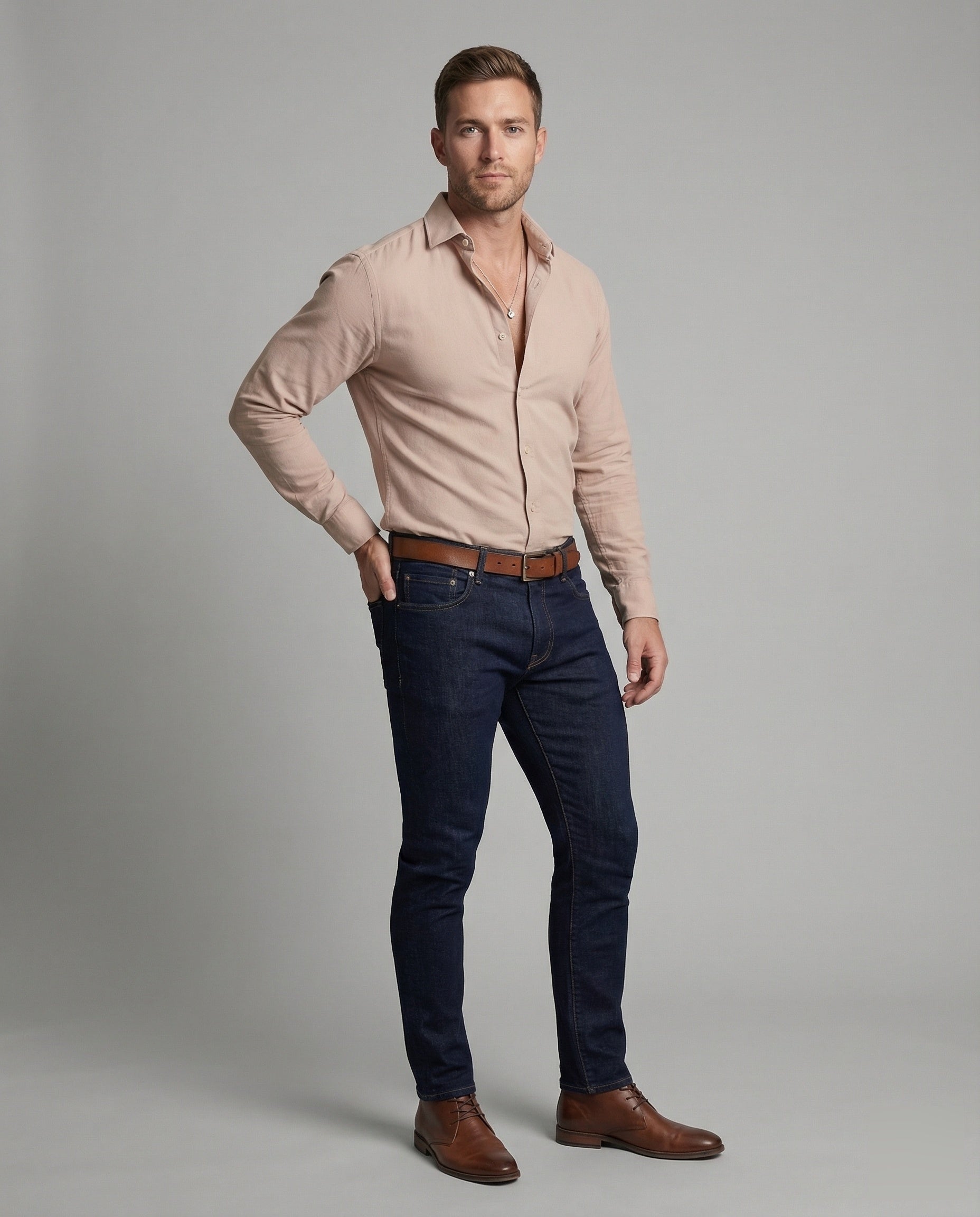 Camicia Uomo Business Cotone Slim Fit Colletto Kent - Brentozzi