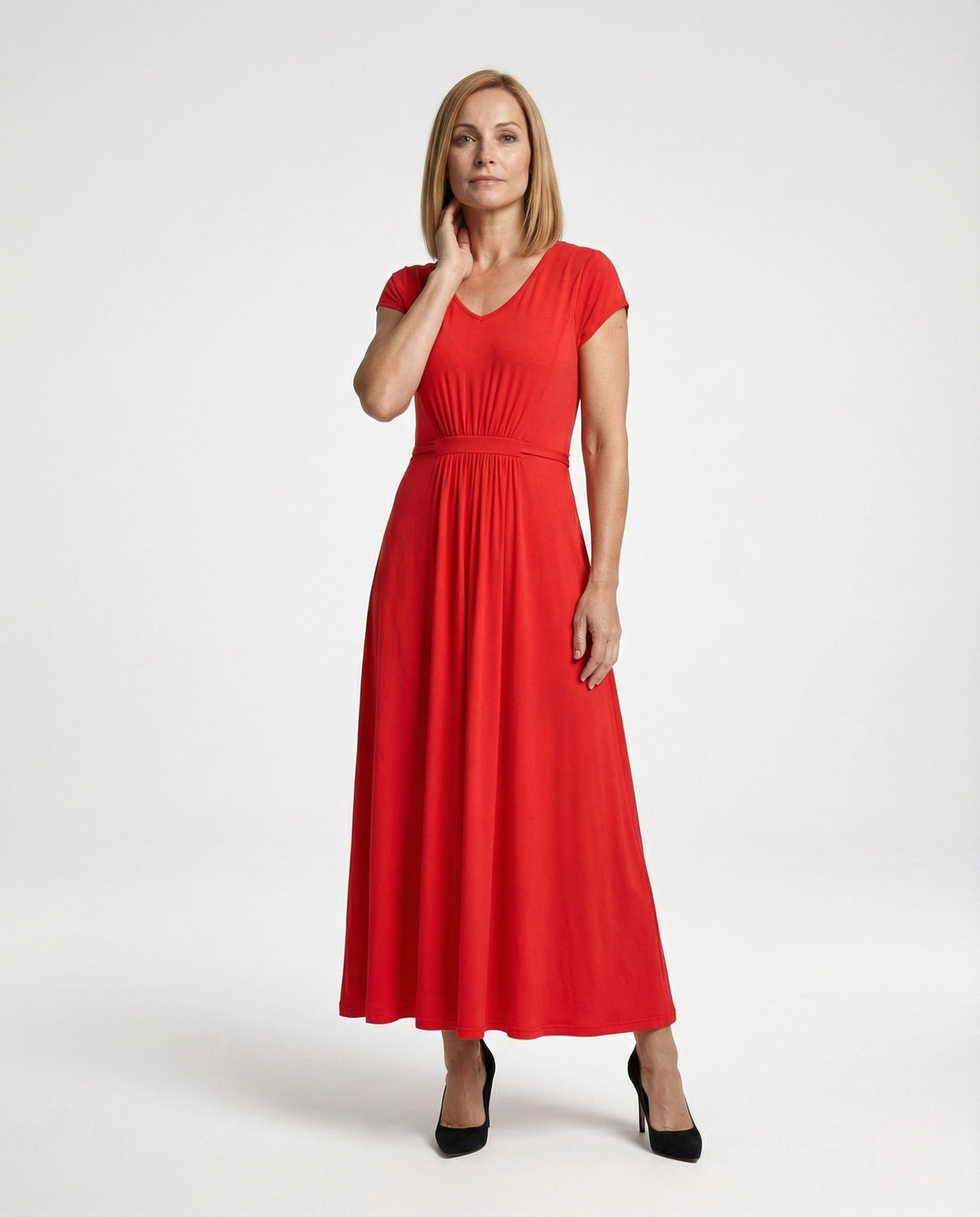 Abito Maxi Donna in Viscosa Jersey Vita Empire - Brentozzi