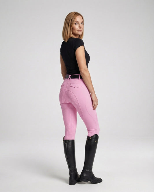 Pantaloni Equitazione Donna con Silicone Grip Full - Brentozzi