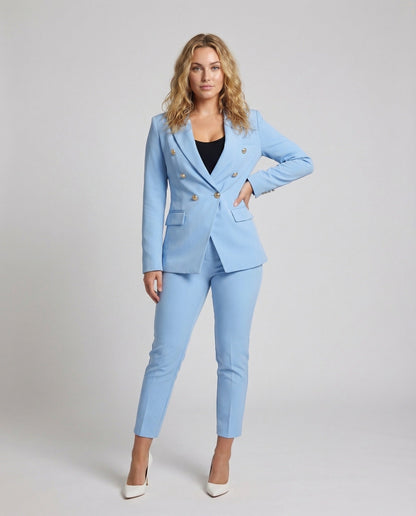 Completo Pantaloni Donna Blazer Doppiopetto Classico - Brentozzi