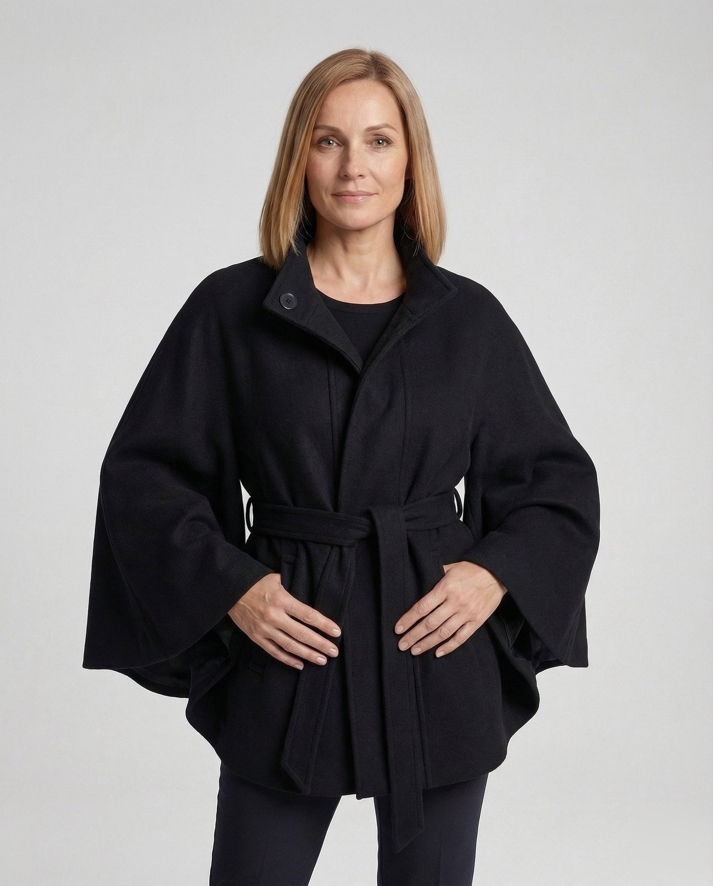 Cappotto Donna in Lana con Cintura in Vita - Brentozzi