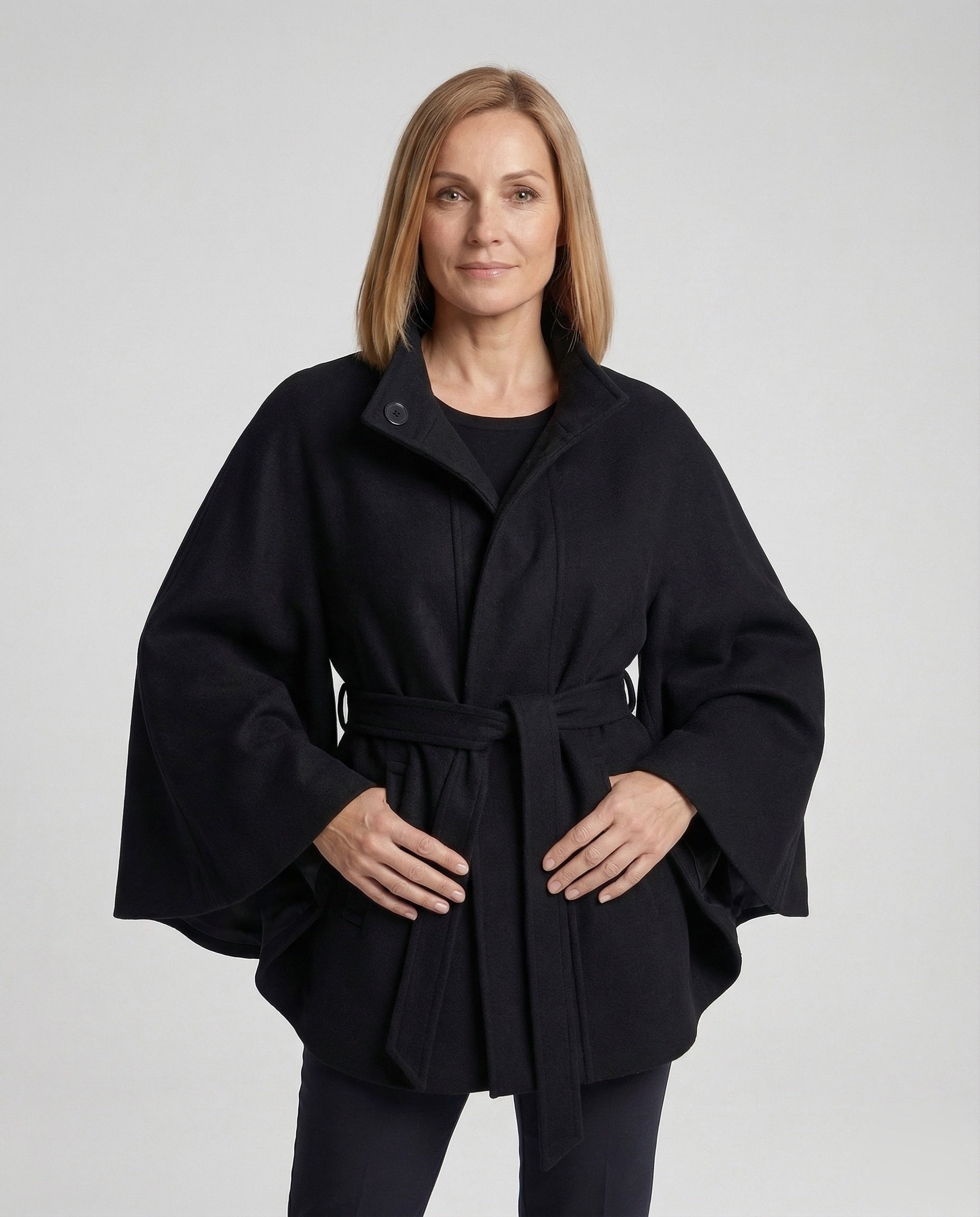 Cappotto Donna in Lana con Cintura in Vita - Brentozzi