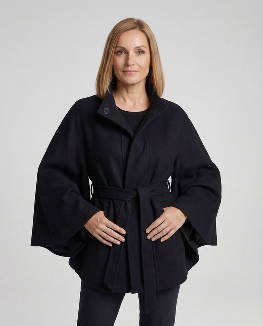Cappotto Donna in Lana con Cintura in Vita - Brentozzi