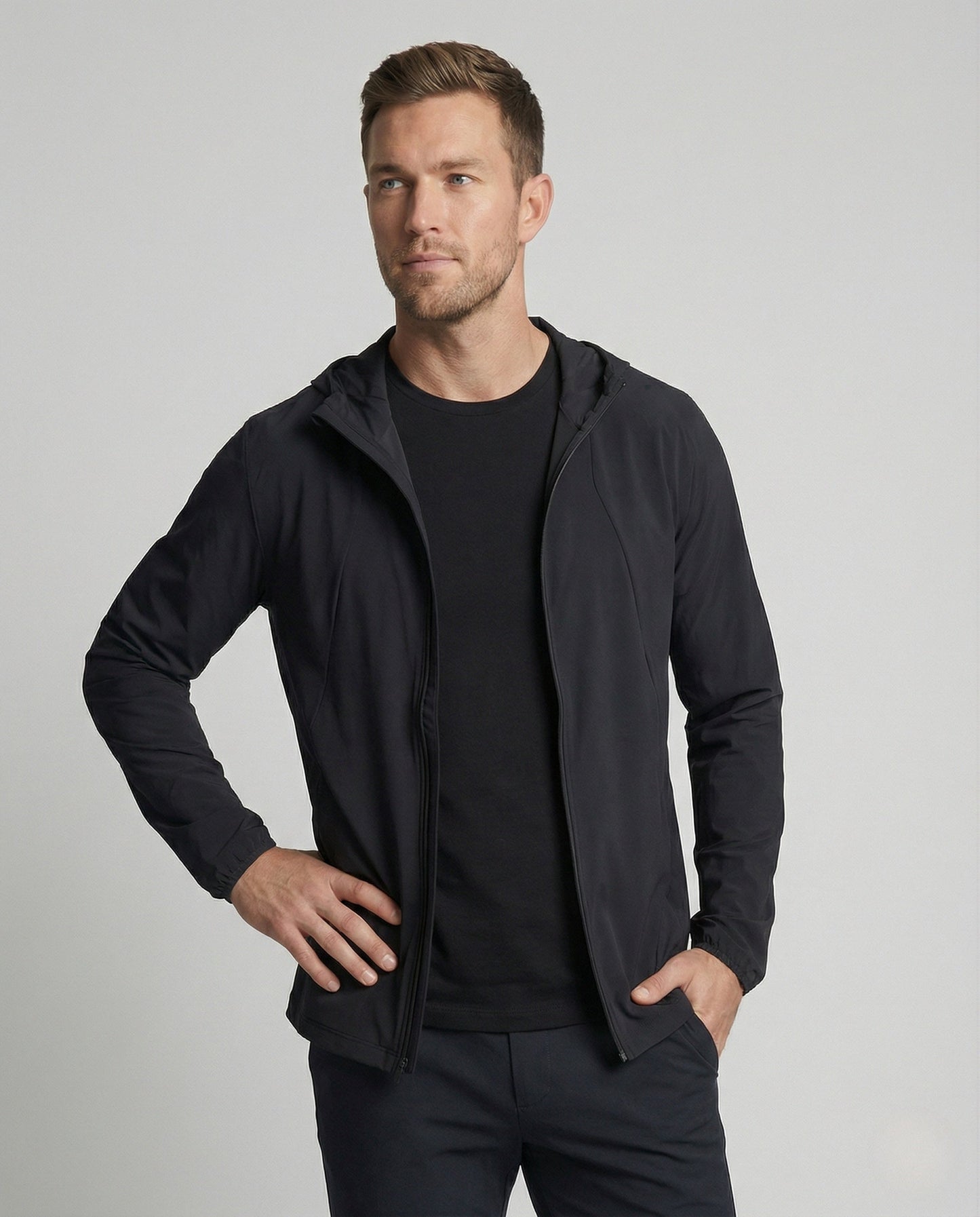 Giacca Training Uomo Idrorepellente con Cappuccio - Brentozzi
