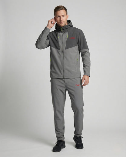 Tuta Softshell Uomo con Cappuccio Sportiva - Brentozzi