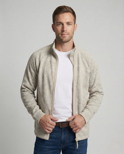 Giacca Uomo in Pile con Zip e Collo Alto - Brentozzi