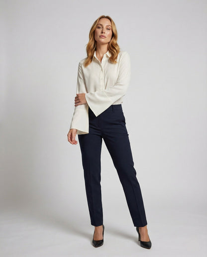 Blusa Donna in Chiffon Manica a Campana Elegante - Brentozzi