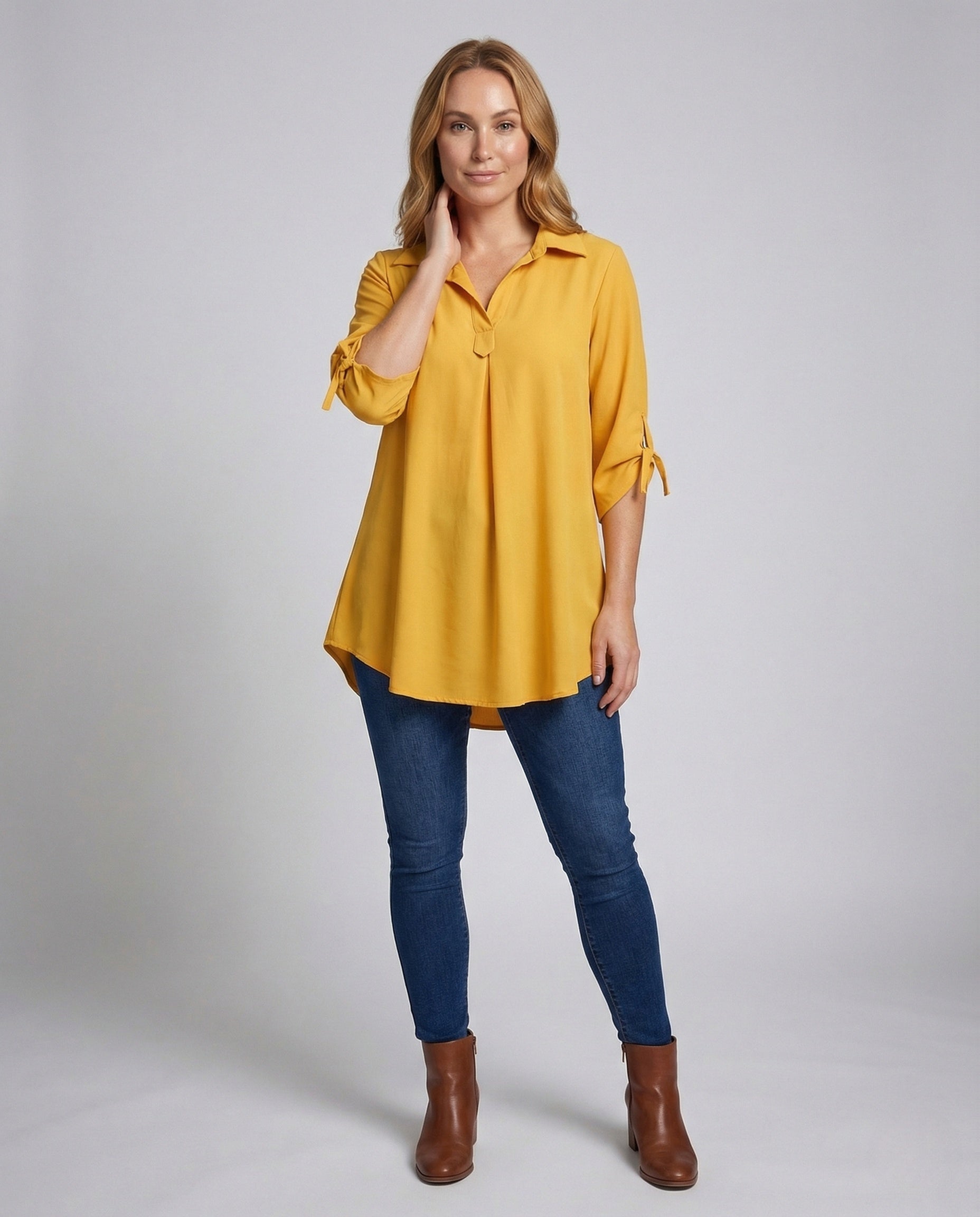 Tunica Asimmetrica Donna in Chiffon - Brentozzi