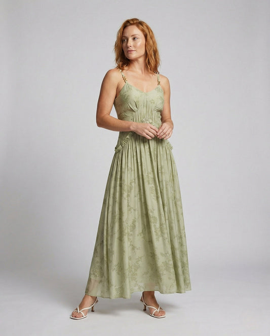 Abito Maxi Donna Jacquard con Bustier - Brentozzi