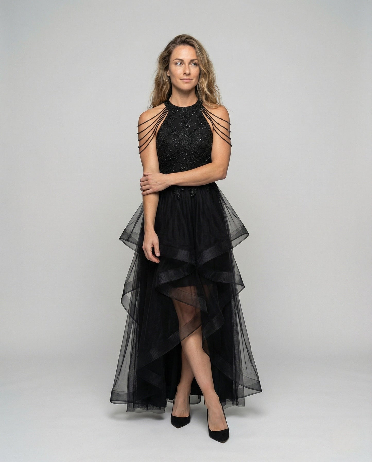 Abito Gala Donna in Tulle con Corsetto - Brentozzi