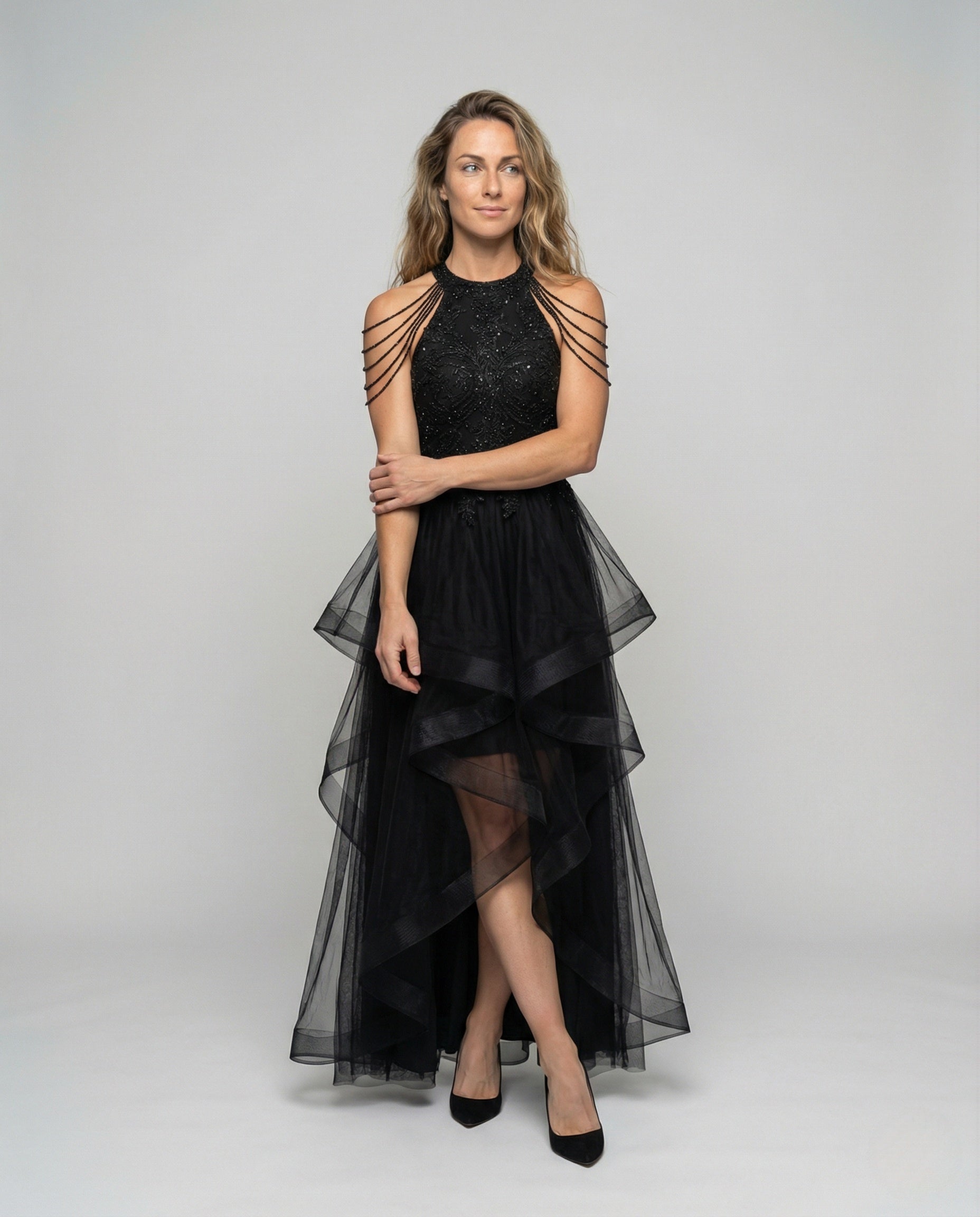 Abito Gala Donna in Tulle con Corsetto - Brentozzi