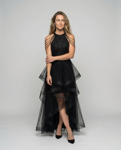 Abito Gala Donna in Tulle con Corsetto - Brentozzi