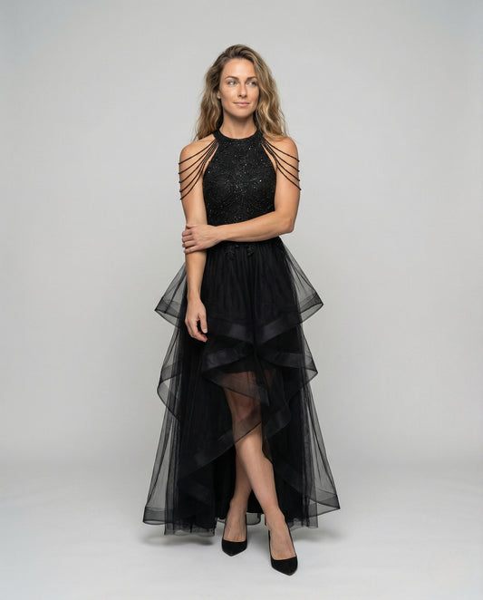 Abito Gala Donna in Tulle con Corsetto - Brentozzi