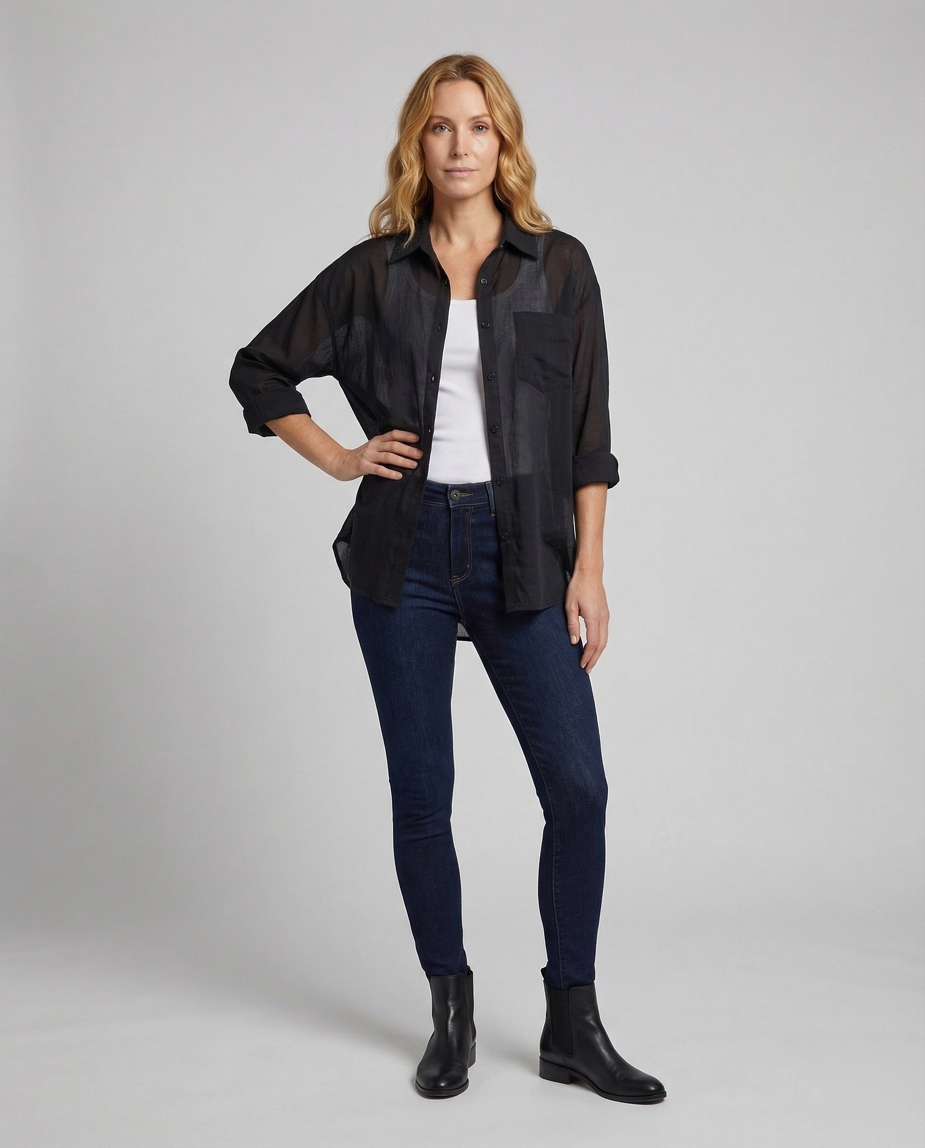 Completo Donna in Tessuto Effetto Lino con Shorts - Brentozzi