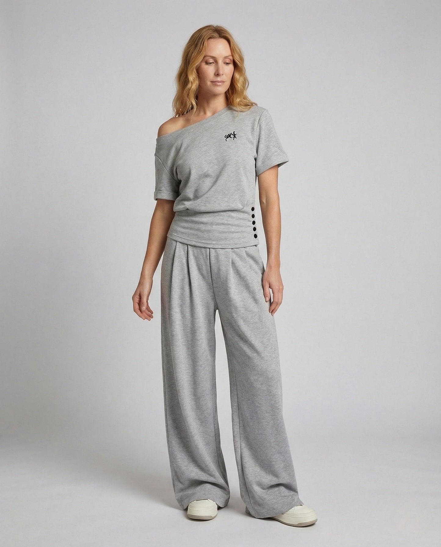 Tuta Donna con Pantaloni Palazzo in Tessuto Morbido - Brentozzi