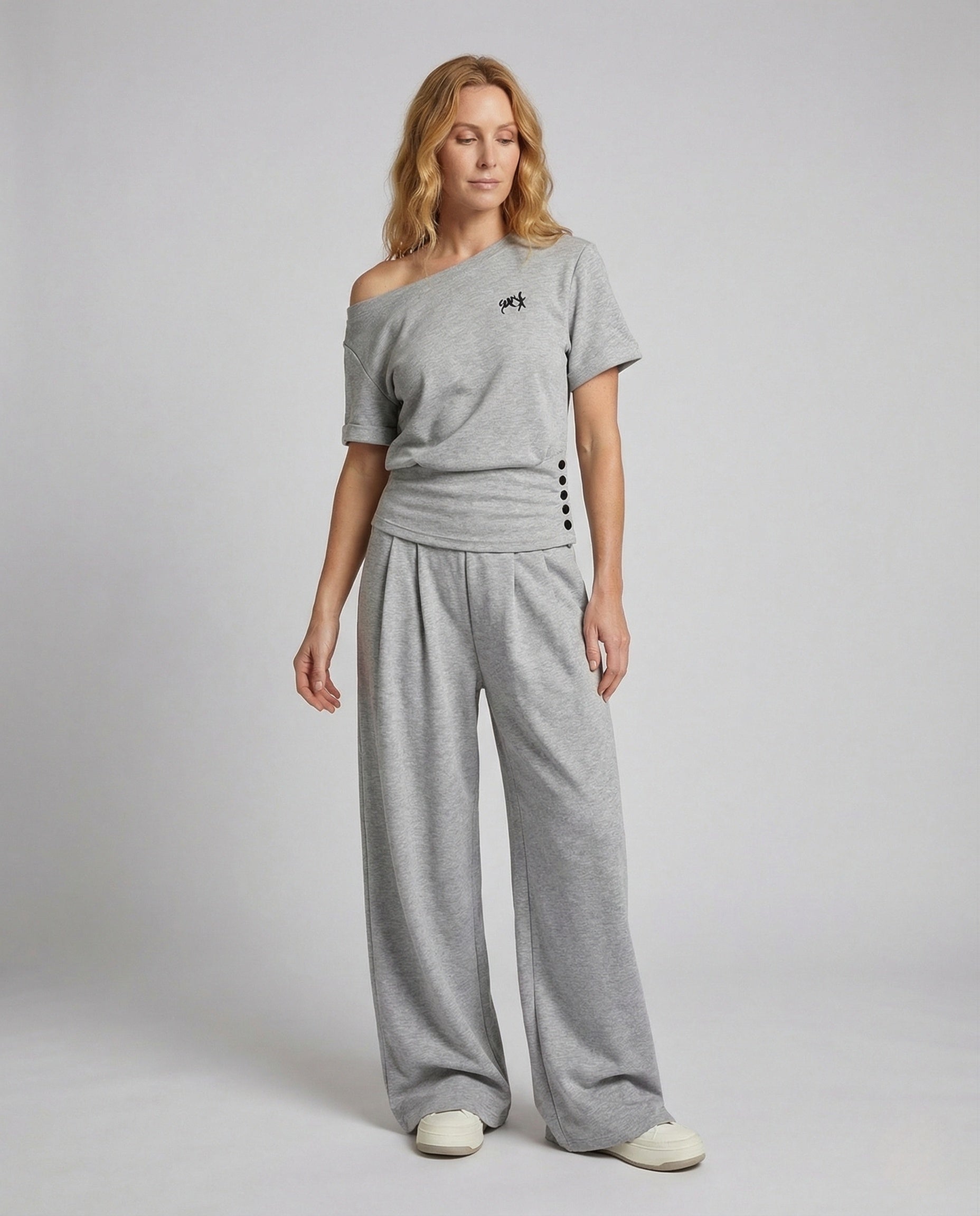 Tuta Donna con Pantaloni Palazzo in Tessuto Morbido - Brentozzi