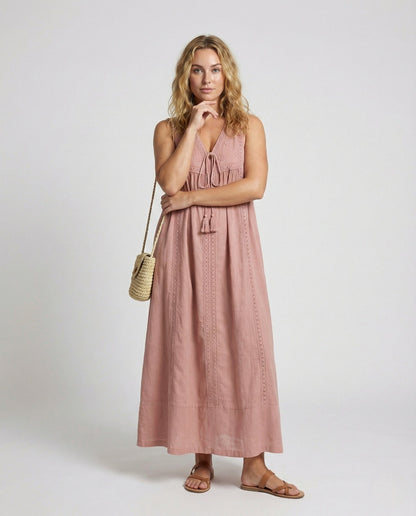 Tunica Lunga Donna con Coulisse e Nappine - Brentozzi